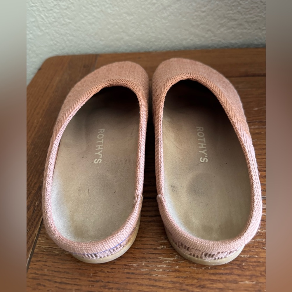 Rothy’s W Sz 7 The Casual Slip On Hemp Clogs Mules Clay Casual Comfort Washable - Picture 6 of 12